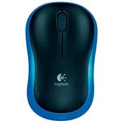 MIŠ USB 3TIPKE OPTIČKI BEŽIČNI M185 LOGITECH PLAVO/CRNI BLISTER