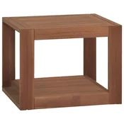 Vidaxl Stenska kopalniška omarica 45x45x35 cm trdna tikovina