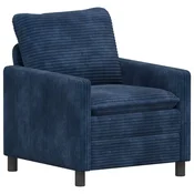 Vidaxl Kavč Temno modra 76 x 81 x 87,5 cm Poliester