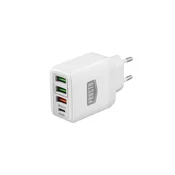 PROSTO Univerzalni brzi USB punjac 3A + 2 x USB, USB-C PD