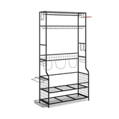 Northix Organizator za golf torbe s kotacima kukama i košarama 132x40,5x194 cm