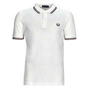 Fred Perry  Polo majice kratki rokavi TWIN TIPPED FRED PERRY SHIRT  Bela