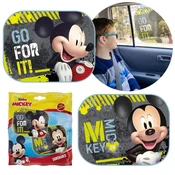Disney DISNEY Mickey Mouse Sončniki za avtomobilska stekla, prevleke s priseski, komplet 2 kosov