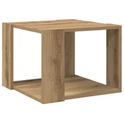 Vidaxl Klubska mizica artisan hrast 40x40x30 cm inženirski les