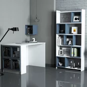 Hanah home Polica 120x75x65cm Belo-Plava