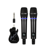 INF 2 paketa brezžičnih mikrofonov Bluetooth Reverb s kablom vrat Android Black, (21276695)