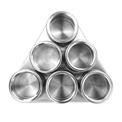 Set of 7 stainless steel containers for spice