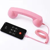 Telefonska slušalka v retro slogu | RETOTALK, Roza