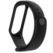 Xiaomi MiBand Mi Band 4/3 silikonski nadomestni pašček črne barve