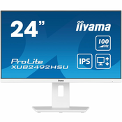 Monitor Iiyama 23.8 ProLite XUB2492HSU-W6, IPS, AMD FreeSync 100Hz, 0.4ms, HDMI, DP, 4xUSB 3.2, Zvucnici, Pivot, Full HD XUB2492HSU-W6