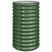 Vidaxl Visoka greda iz cinkanega jekla 40x40x68 cm zelena