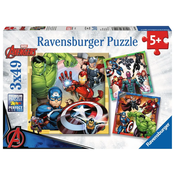 Ravensburger sestavljanka Disney Marvel Avengers, 3x49 delov