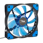 Akyga AW-12E-BL System Fan 12cm Blue LED Ventilator za ohišje (120 mm, 1100 RPM, Modra LED) (AW-12E-BL)