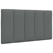 Vidaxl Blazina za vzglavje Hanko temno siva 80 cm blago