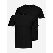 Set of two mens basic T-shirts in black ONLY & SONS