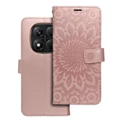 OEM Torba MEZZO Book za XIAOMI Redmi Note 14 PRO 5G/14 PRO PLUS 5G, mandala, zlato-roza