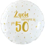 GoDan Folija balon Življenje se začne po 50. letu 45 cm, 1 kos.