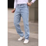 Trendyol Light Blue Mens Baggy Fit Jeans Trousers