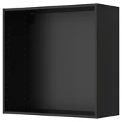 METOD Okvir zidnog ormarica, Crnosiva, 80x37x80 cm