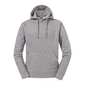 Grey melange mens hoodie Authentic Russell
