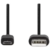 Nedis Kabel USB 2.0/ vtič USB-A - vtič micro-B/ črn/ v razsutem stanju/ 2 m