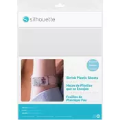 Silhouette Shrink Plastic Sheets - 21,5 cm x 28 cm - Clear