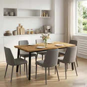 vidaXL Kvadratna jedilna miza 160 x 70 x 75 cm Masiven les akacije