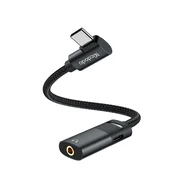 USB-C v USB-C in AUX 3.5mm audio kabel Mcdodo CA-1880 PD60W, 0.1m - black