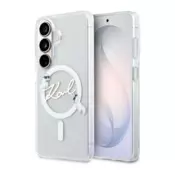Maska Karl Lagerfeld IML KC Script MagSafe za Samsung S26/ S941B transparent