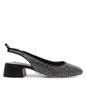 STEVE MADDEN Čevlji s peto in s paščki Smitten črna/transparentna
