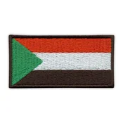 shumee Našitek zastave Sudana - nalepka za likanje/toplotno varjenje - vezen našitek/značka/emblem