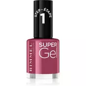 Rimmel Super Gel gel lak za nohte brez uporabe UV/LED lučke odtenek 030 Wild Gal 12 ml
