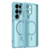 Hibridni ovitek HaloFrost II MagSafe za Samsung Galaxy S25 Ultra - mint green