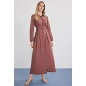 Trendyol Modest Ženska haljina Tctss25Eb00141, Smeda