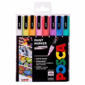 POSCA komplet akrilnih markerjev - pastelne barve (0.9-1.3mm), 8 kosov