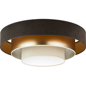Duolla - LED plafonsko svetlo LUNETA LED/26W/230V precnika 60 cm 4000K braon/zlatna