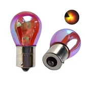 M-Tech Žarnice smernikov RAINBOW DIAMEND 21W PY21W oranžne BAU15S 2 kosa