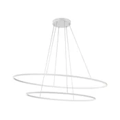 Redo 01-3342 - LED zatemljiv viseči lestenec LEO na jekleni vrvici LED/115W/230V, bela