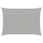 Jedrilica za suncevu sjenu Svijetlo siva i bijela. 3 x 6 m HDPE