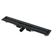 Alca Plast Talni odtok Alcaplast APZ101-850 NIZEK S ČRNIM ROBOM APZ101BLACK-850