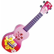 Mahalo Soprano Ukulele Hibiscus Red Burst
