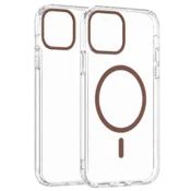 Transparent Color Ring MagSafe maska za iPhone 16 Pro Max – Zlatna