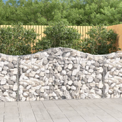 Lucne gabionske košare 12kom 200x50x100/120cm pocincano željezo