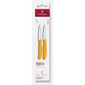 Victorinox nož 6.7608.2C1, set 2v1 za zelenjavo, raven, 8 cm, rumena