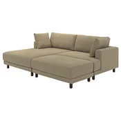 UPPAKRA Modularna sofa trosed, s lenjivcem, levo sa stolicicom/Johanneshov smedebež