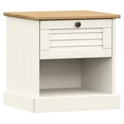 Vidaxl Nočna omarica VIGO 42x35x40 cm trdna borovina