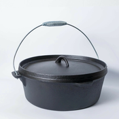 Musashi Tradicionalni liveni kotlic, 36cm, Crni