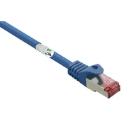 Renkforce Renkforce RF-4981664 RJ45 omrežni kabel\, Patch kabel CAT 6 S/FTP 2.00 m modra z zaščitnim zapornim zatičem\, pozlačeni konektorji\, ognjevaren 1 kos, (20417657)