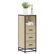 shumee vidaXL Kopalniška omarica sonoma hrast 35x37,5x100 cm