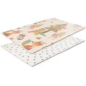 Dvostrana termo podloga Lorelli - Forest Home & Stars, 120 ? 180 cm
